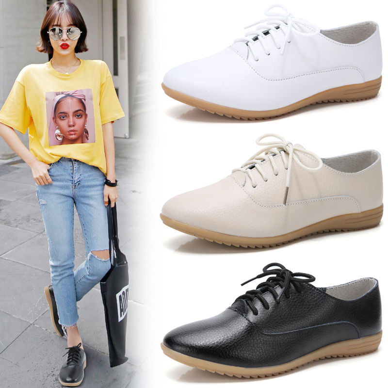 Women's Comfortable Oxford Ballerina Flats - Breathable Slip-On Loafers for Work, Travel & Casual Wear