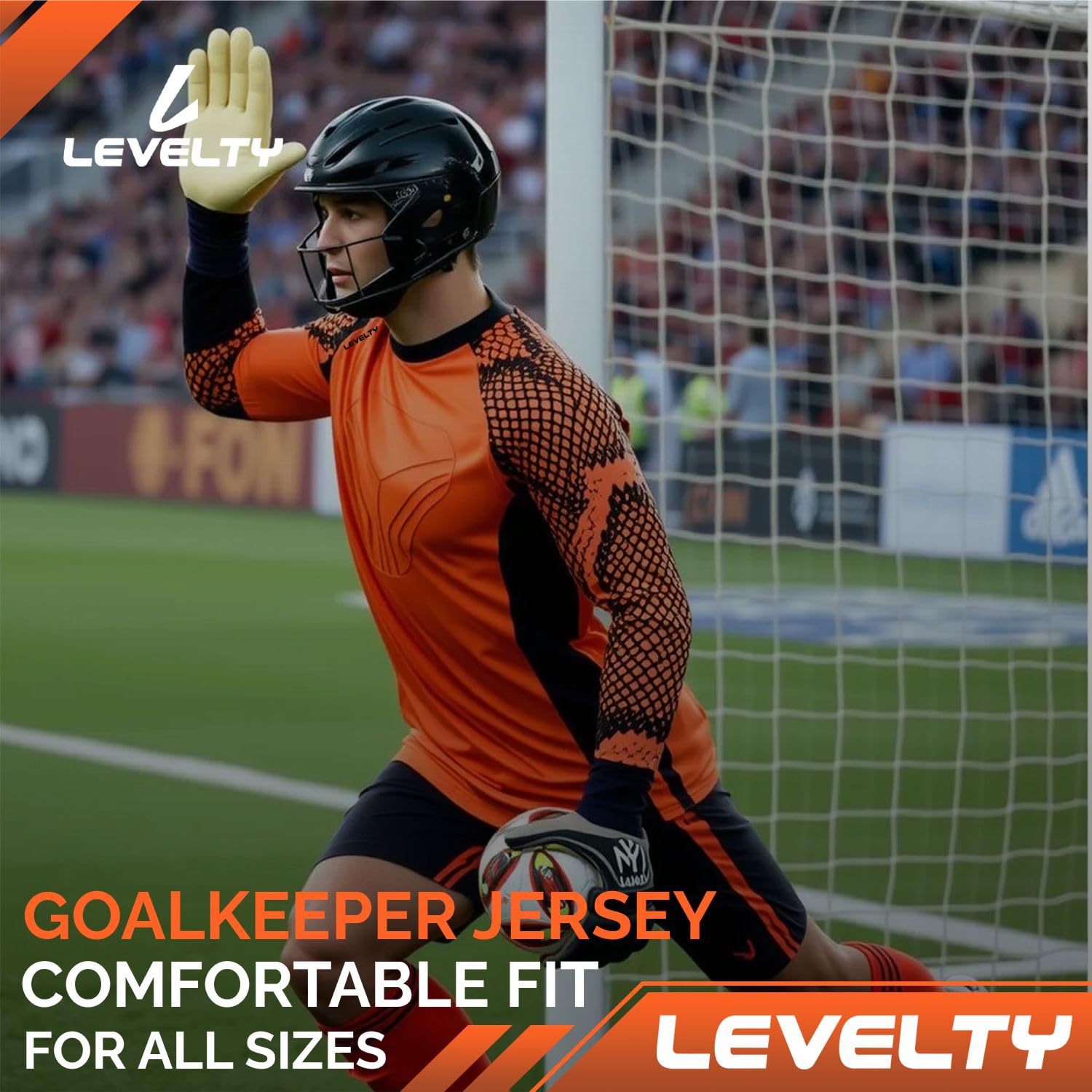 Premium Multi-Padded Goalkeeper Jersey for Adults & Kids - Long Sleeve Football Goalie Shirt for Men & Youth - Perfect for Soccer Matches, Training & Team Sports