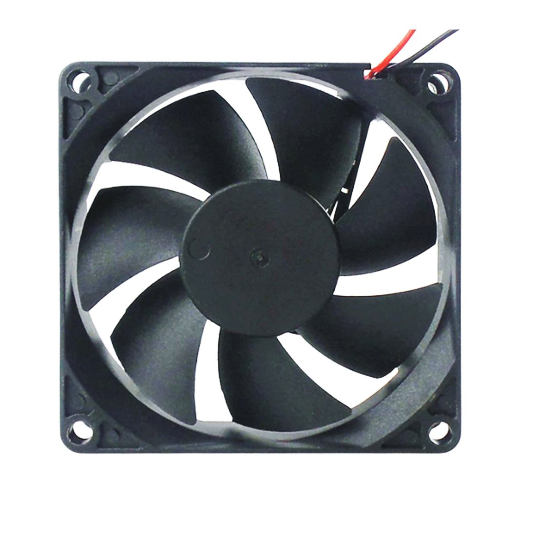 Copapa XLV0024 Set of 2 80mm Computer Case Fans - High Air Flow Fluid Dynamic Bearing Cooling Fan 80x80x20mm (Black) - Perfect for PC Gaming Rigs, Workstations & Server Cooling Systems