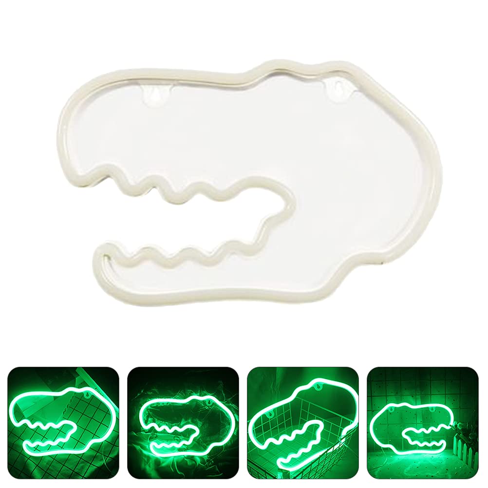 Dinosaur Head LED Neon Sign - Romantic Bedside Lamp, Mood Light for Glowing Night Light, Dinosaur-Themed Decor for Kids Room, Diner, or Gaming Setup