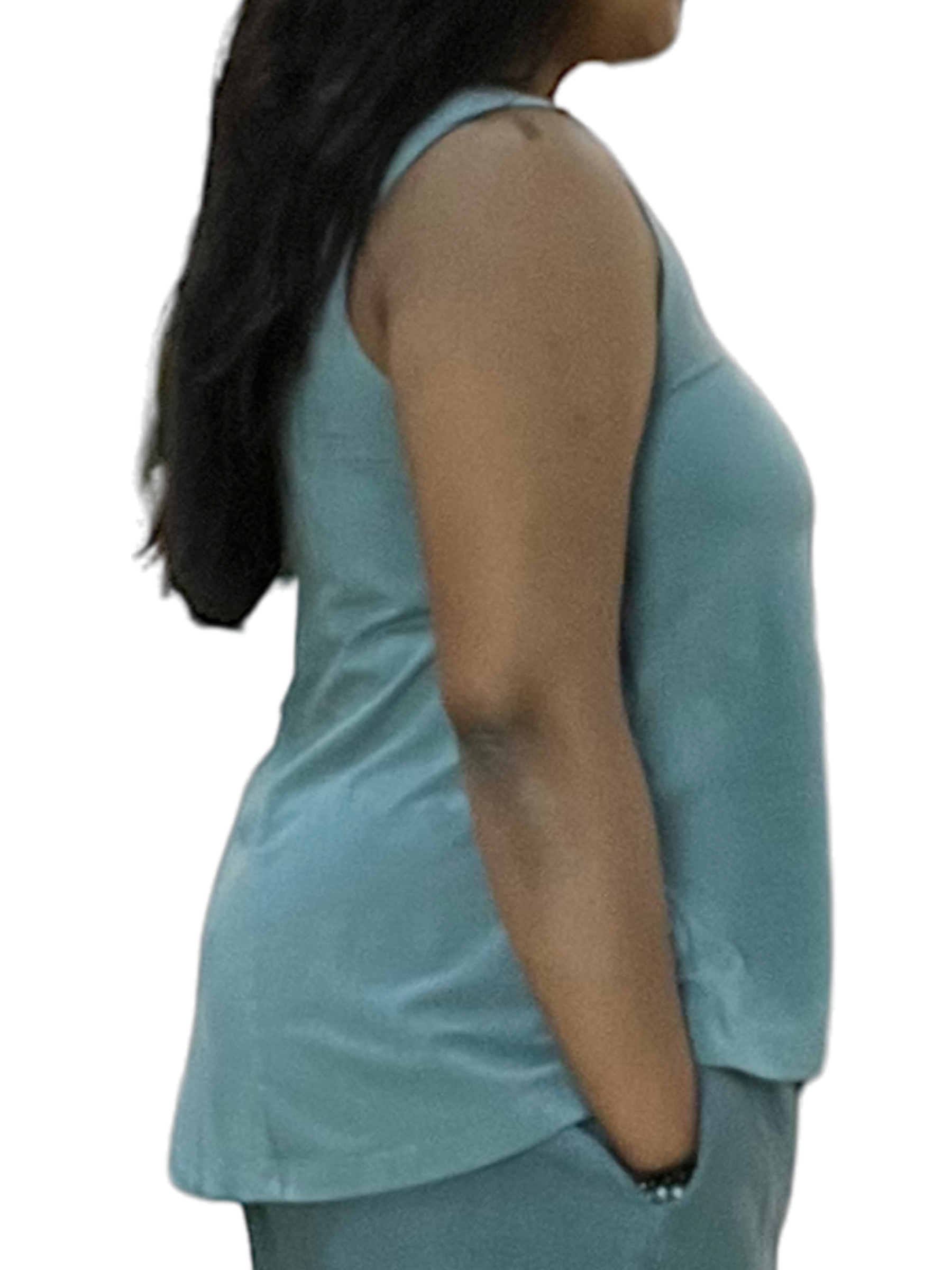 Millpond Bryn Walker Women's Bamboo Huxley Tank Top - Soft & Breathable Casual Shirt for Summer, Yoga, and Everyday Wear