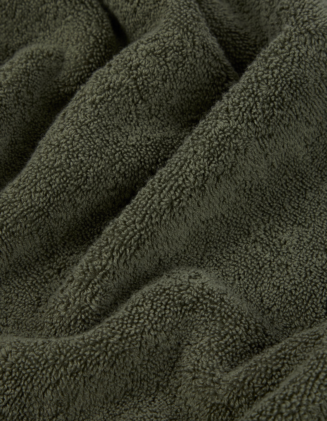 Organic Cotton Towel 90x180cm (35x71 inches) - Soft & Absorbent Bath Towel for Spa, Beach & Gym - Olive Green Eco-Friendly Bath Sheet