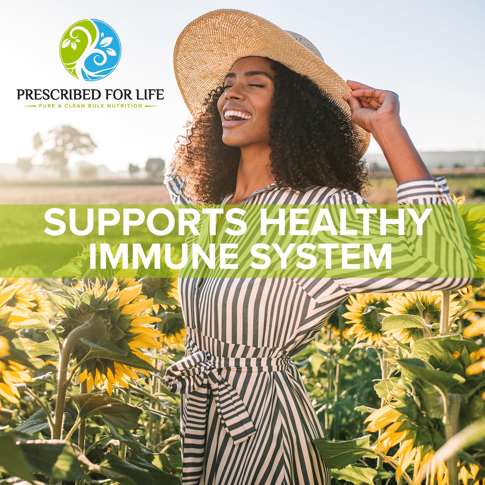 Prescribed For Life Royal Jelly Powder 1x Concentrate - 100% Natural, Non-GMO, Gluten Free Superfood Rich in B Vitamins & Trace Minerals (5kg/11lb) - Immune Support, Energy Boost & Skin Care Supplement for Daily Wellness