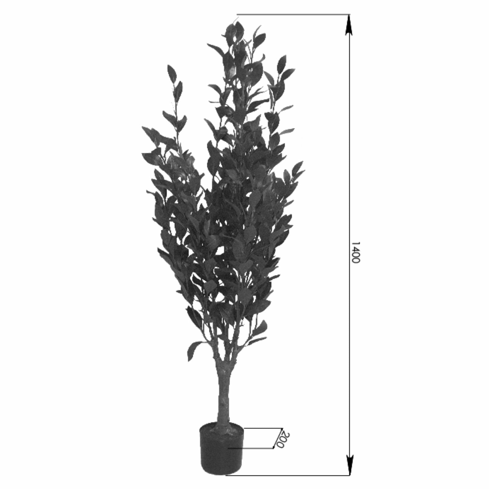 140cm Artificial Olive Tree by Criterion - Realistic Faux Potted Plant for Home Decor, Office, Living Room & Indoor Spaces