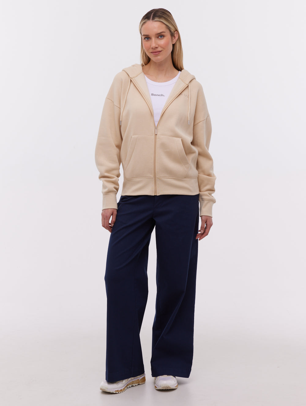 Heera Women's High Waisted Wide Leg Pants - Comfortable Linen Blend Trousers for Casual Wear, Office & Travel