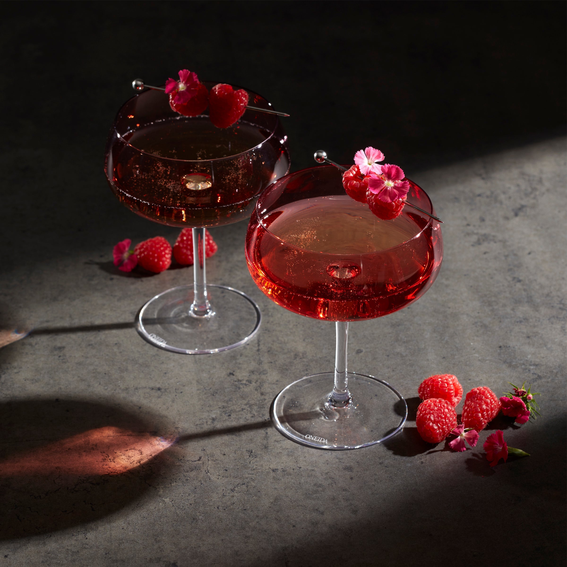 True Colors Cocktail Glasses Set of 4 - Vibrant Colored Stemware for Margaritas, Martinis & Party Drinks - Perfect for Home Bars, Wedding Receptions & Cocktail Parties