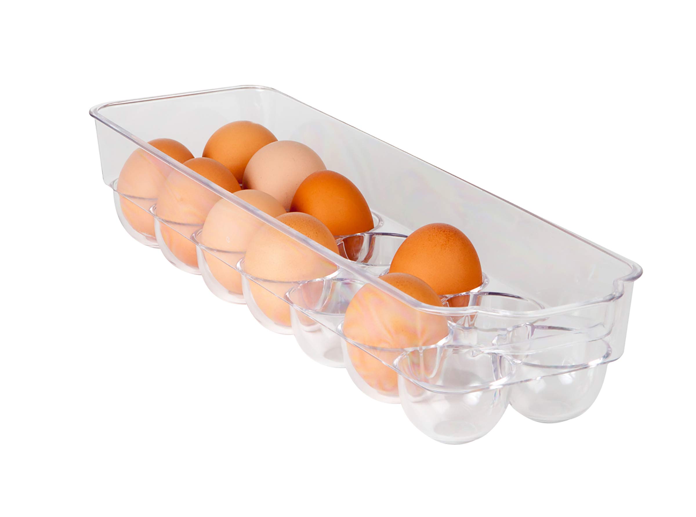 Dial Industries Fridge Egg Storage Holder - 14 Egg Capacity Plastic Container with Lid for Refrigerator Organization | Perfect for Kitchen, Camping & RV Fridge Storage