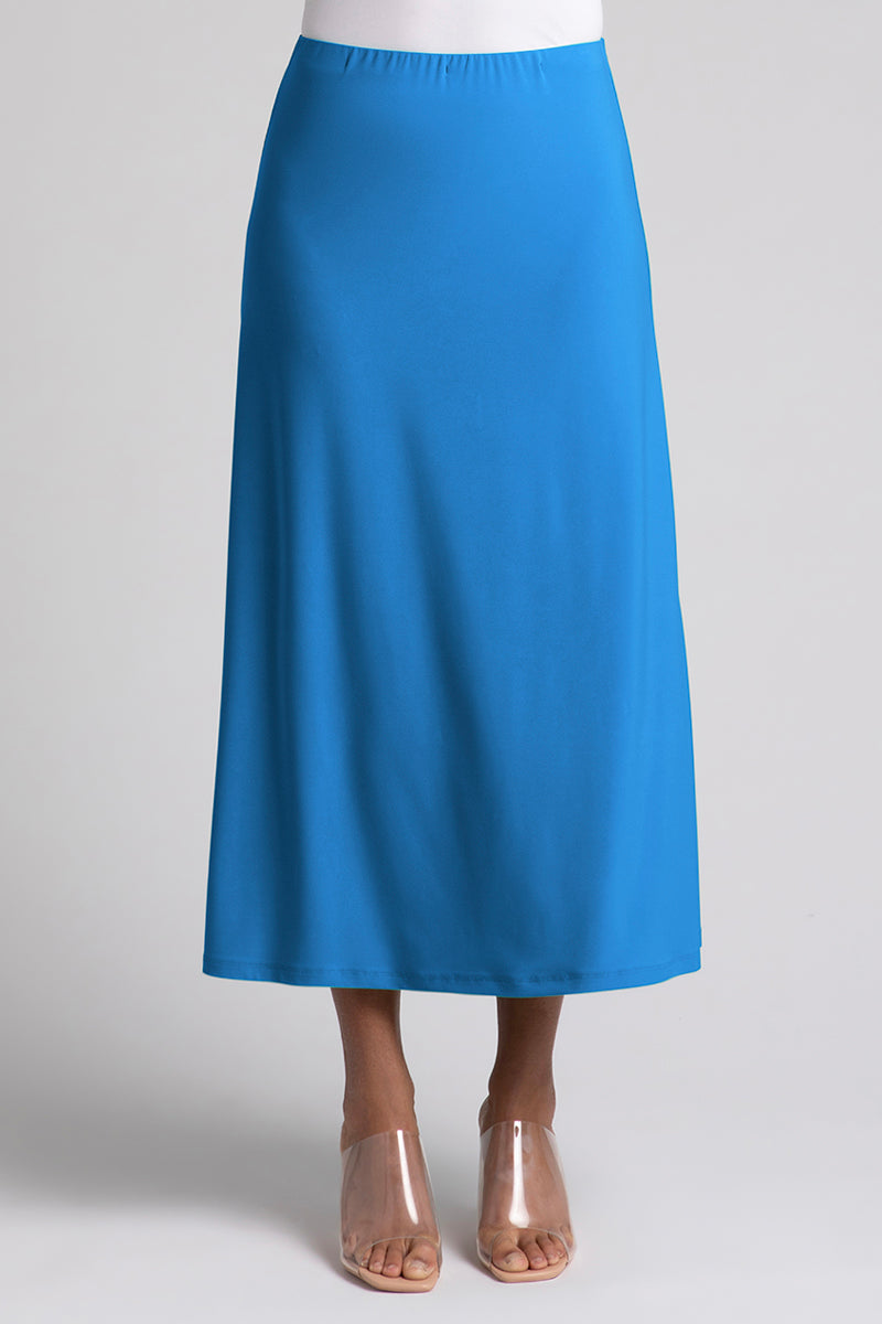 Essential A-Line Skirt for Women | Navy Blue Flowy Midi Skirt | Casual & Office Wear | Perfect for Work, Dates & Everyday Outfits