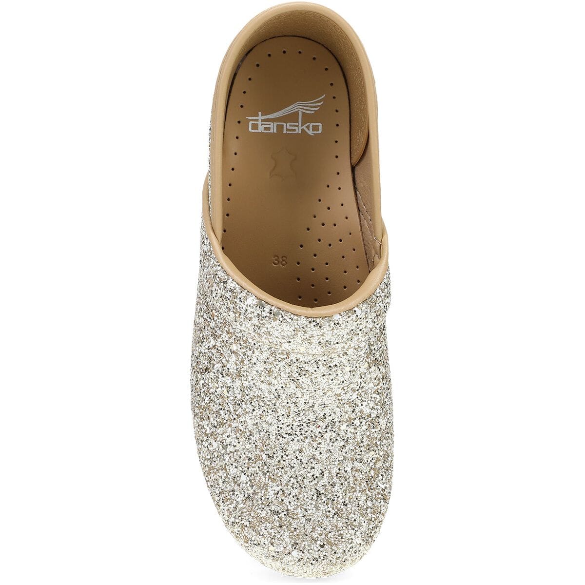 DANSKO Professional Glitter Clogs - Slip-Resistant Work Shoes for Nurses, Chefs & Healthcare Workers - Comfortable & Stylish for Long Shifts