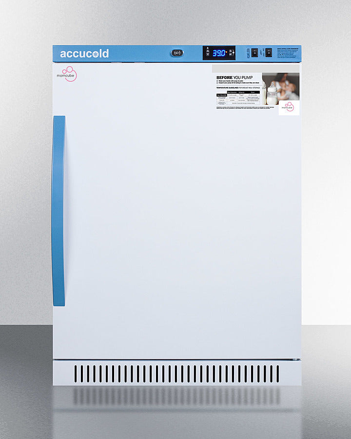Accucold 6 Cu.Ft. MOMCUBE™ Breast Milk Refrigerator with Interior Lockers & ADA Compliant Height - Perfect for Hospitals, Daycares & Nursing Mothers (Model MLRS6MCLK)