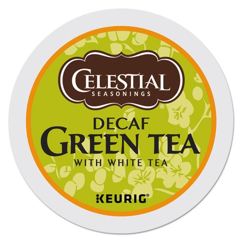 Organic Decaf Green Tea K-Cups for Keurig - 50 Count | Antioxidant Rich, Caffeine-Free Herbal Tea Pods | Perfect for Morning Relaxation & Evening Wellness