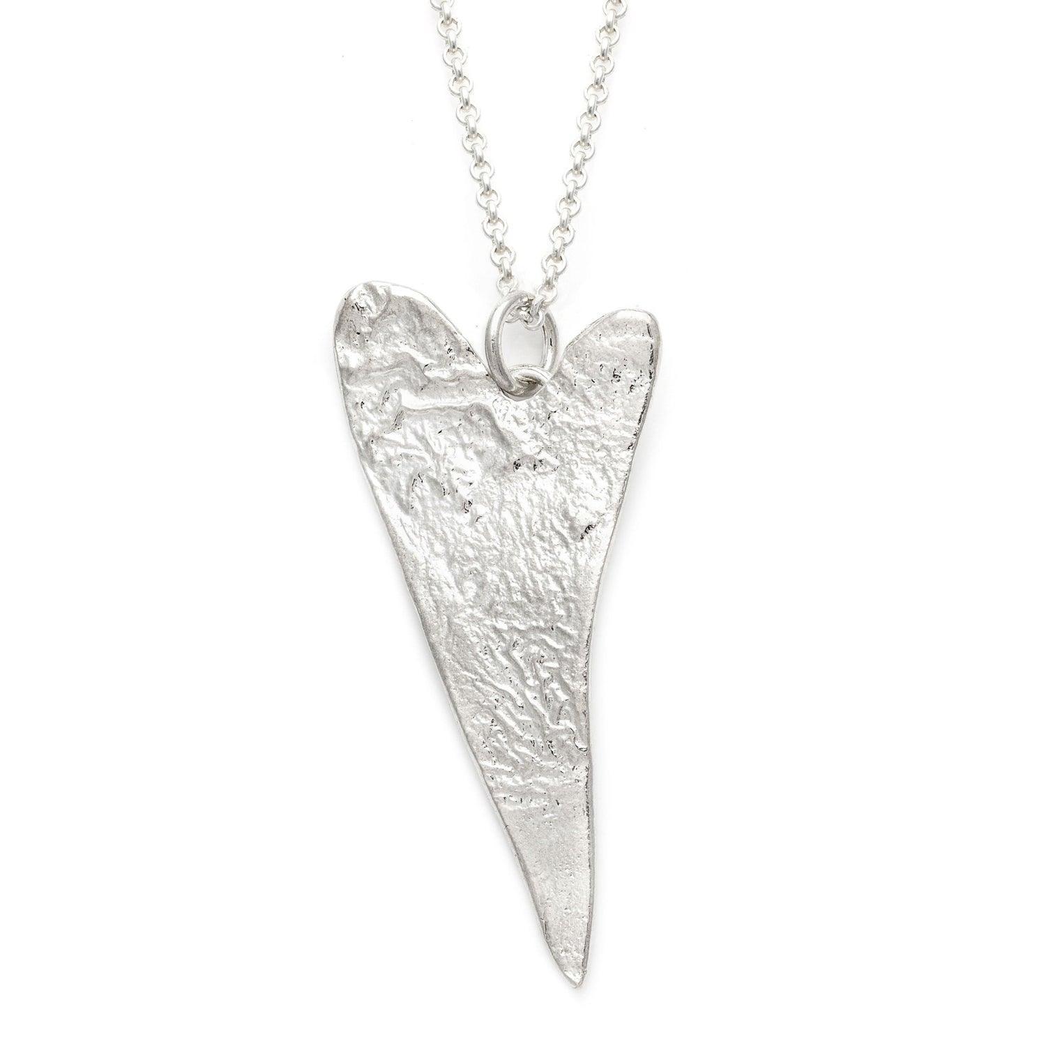 Unique Heart Pendant Necklace - Elegant Silver Jewelry for Women - Perfect Gift for Valentine's Day, Anniversary & Romantic Occasions