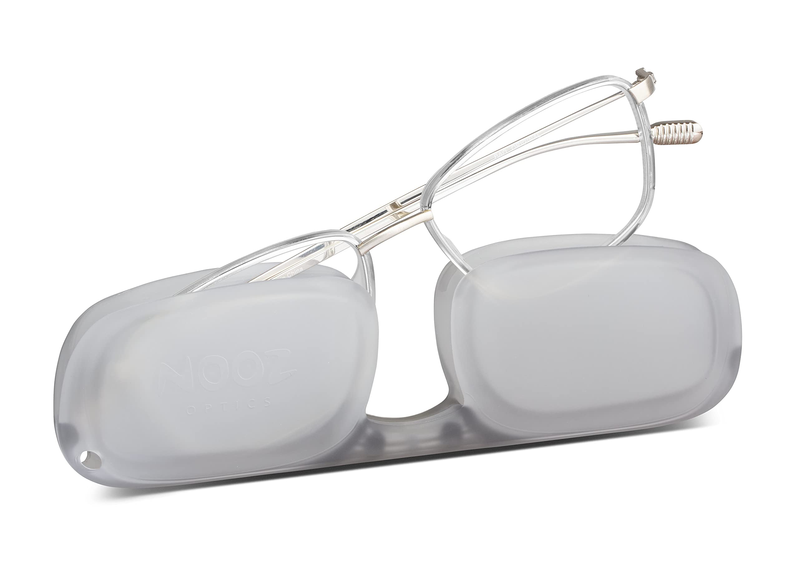 NOOZ Optics Anti Blue Light Reading Glasses for Women & Men - Lightweight Computer Glasses with FARO DUAL Rectangular Frame & Compact Case - Reduce Eye Strain for Work, Gaming & Screen Time
