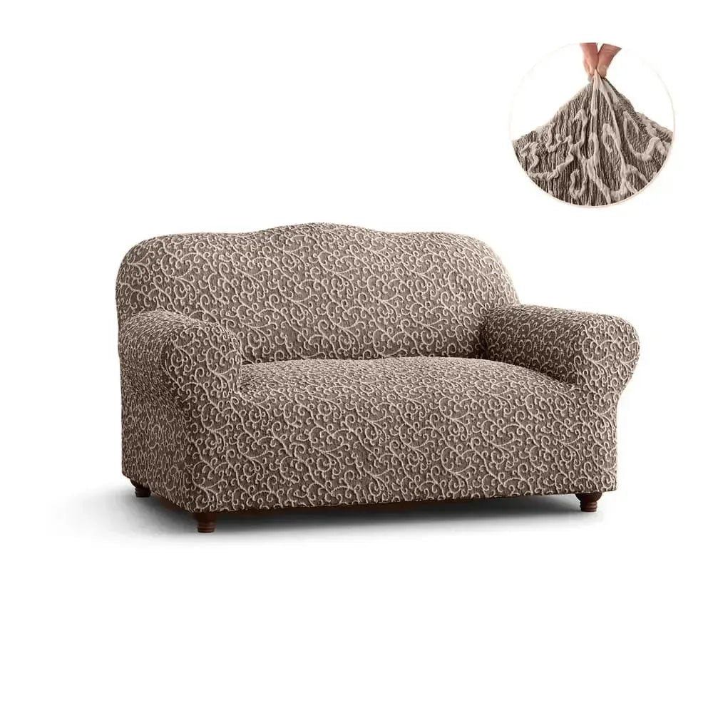 2 Seater Loveseat Slipcover - Jacquard 3D Collection for Sofa Protection | Perfect for Living Room, Bedroom & Home Decor