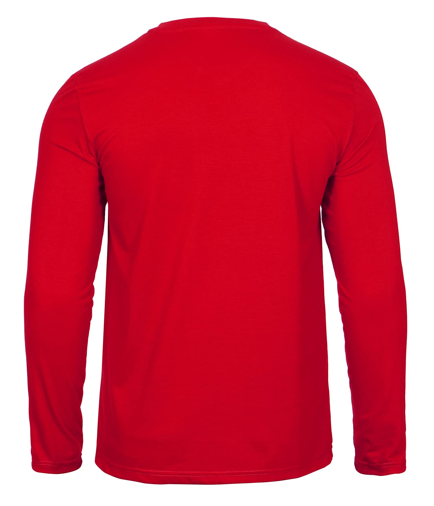 Decrum Men's Long Sleeve Crew Neck T-Shirt - Soft Casual Fashion Full Sleeve Tee for Everyday Wear & Layering