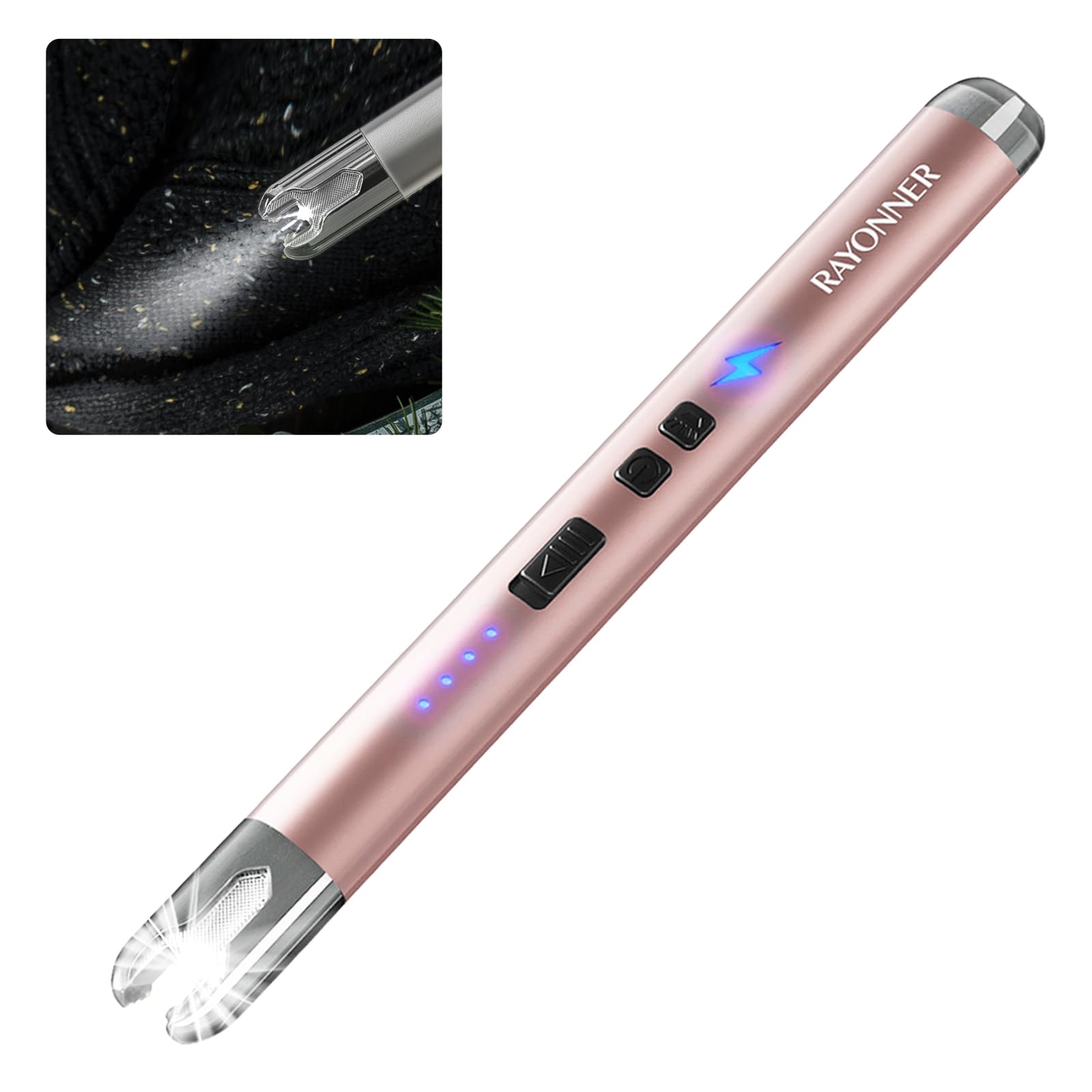 Rechargeable USB Arc Lighter for Candles, Camping & BBQ - Flameless & Safe