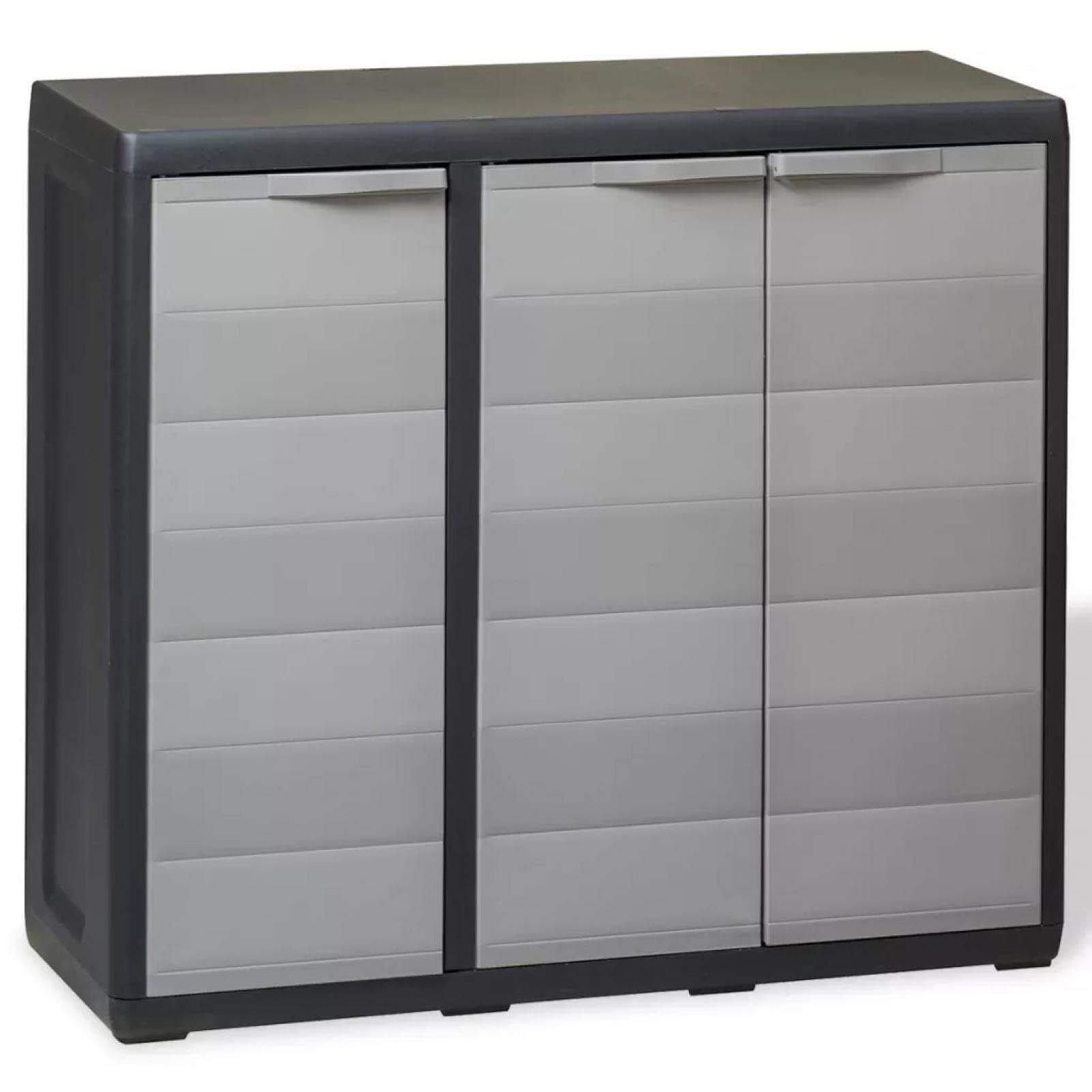 GOTOTOP Outdoor Garden Storage Shed - Waterproof Plastic Storage Cabinet with 2 Adjustable Shelves, 97x38x87cm - Perfect for Patio, Backyard, Garage & Poolside Organization