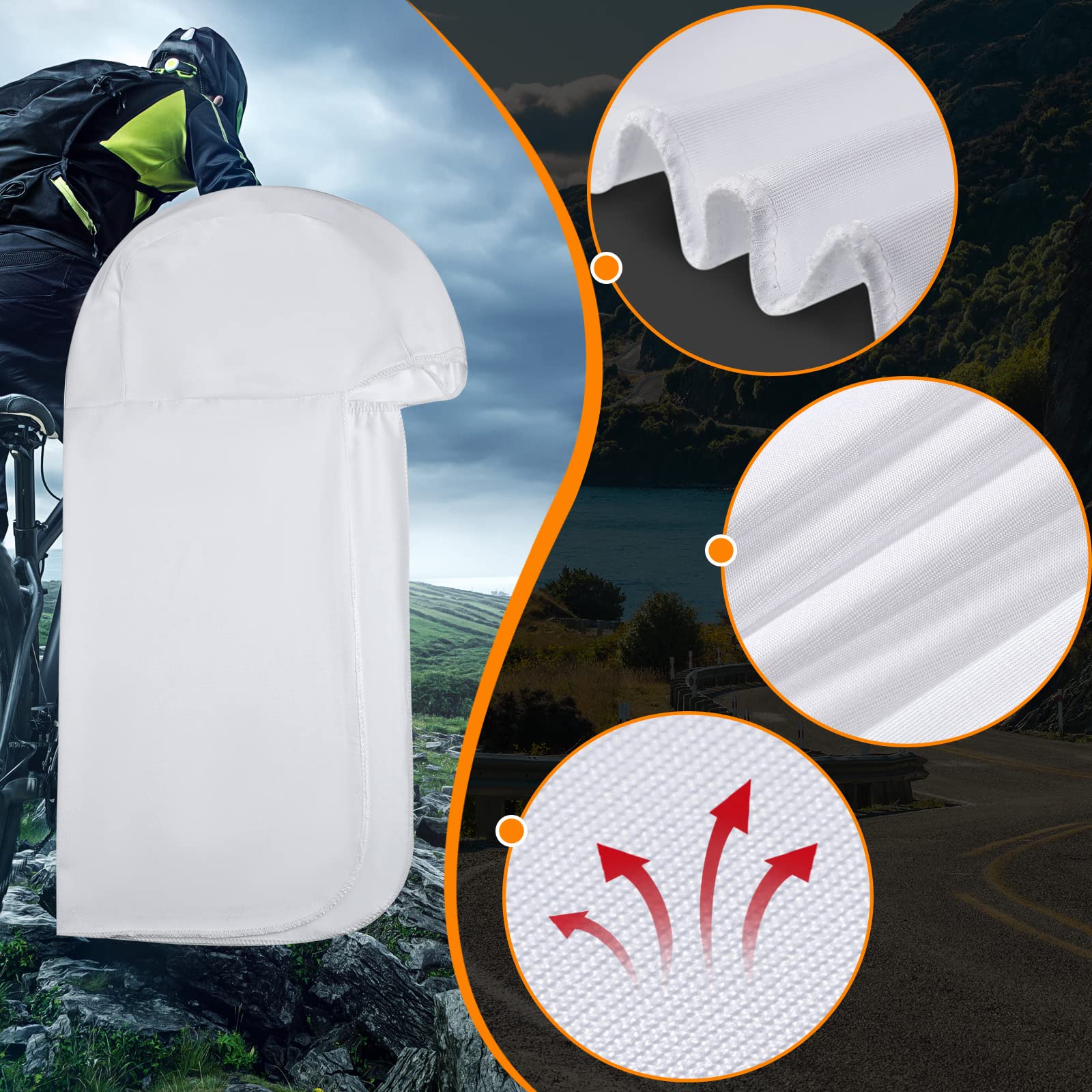 Sintege 6-Pack Cooling Hard Hat Sun Shade Skull Cap & Neck Protector - UV Protection, Quick Dry, Breathable for Men & Women - Perfect for Construction, Hiking, Fishing & Outdoor Work