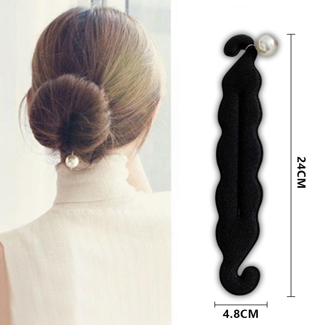 PLABBDPL Magic Chignon Hair Styling Tool, 2-Pack Donut Bun Maker for Women, DIY Hair Accessories for Easy Updos – Perfect for Weddings, Parties & Everyday Hairstyles