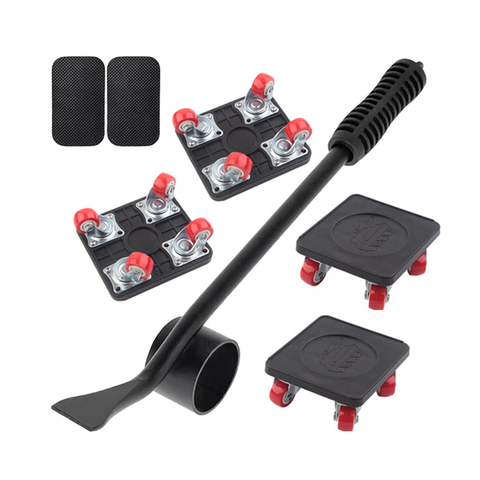 Professional 5-Piece Furniture Moving Tool Set - Heavy Duty Transport Lifter, Wheel Bar Roller & Hand Tools for Home & Office Relocation | Easy Furniture Sliders for Hardwood Floors & Carpet