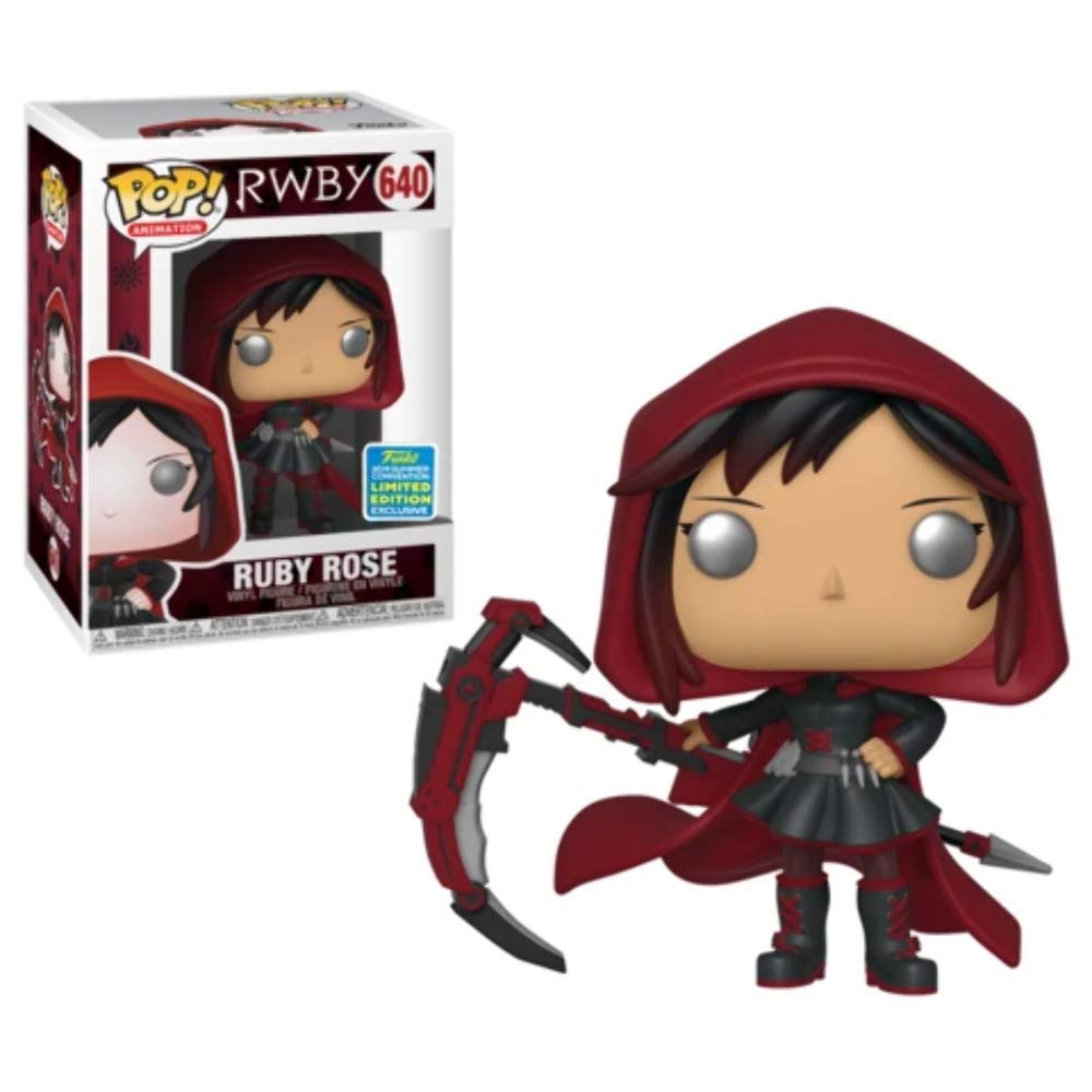 Funko Pop! RWBY Ruby Rose #640 SDCC 2019 Exclusive Vinyl Figure - Anime Collectible for Fans, Home Office Display & Gift Idea
