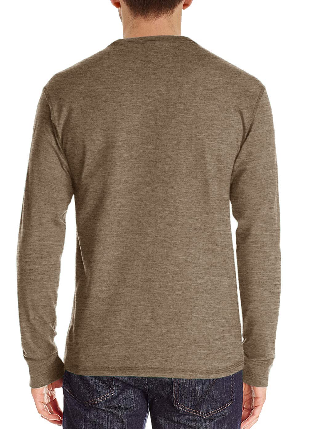 UPOSIUT Men's Henley Shirts - Long & Short Sleeve Cotton T-Shirts for Casual Wear | Breathable Plain Tees for Everyday Outfits, Work & Weekend Style
