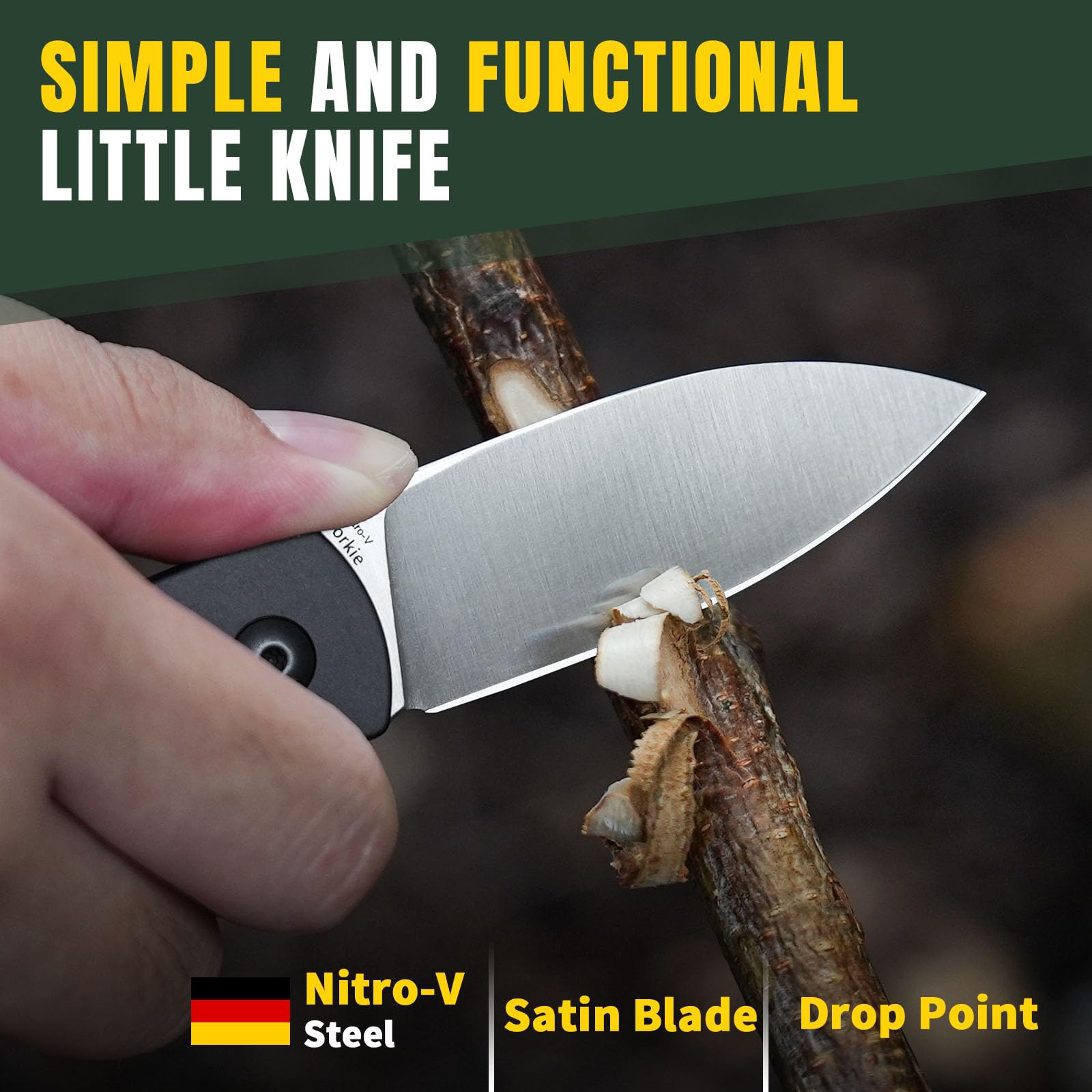 Kizer Yorkie Pocket Knife - 2.58