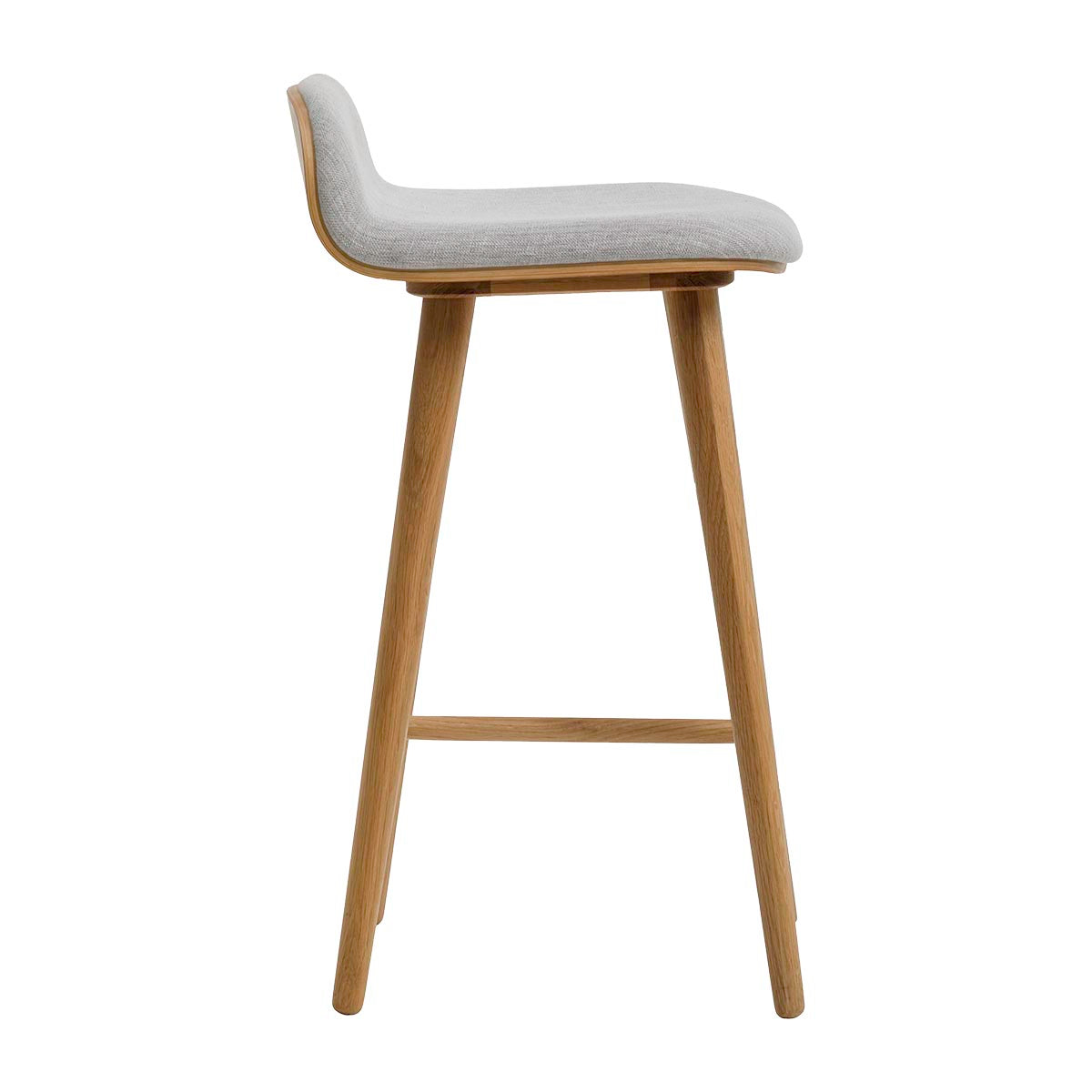 Fabric Bar Stool 26 Inch Height Oak Wood Counter Height Stool - Perfect for Kitchen Island, Breakfast Nook & Home Bar Decor