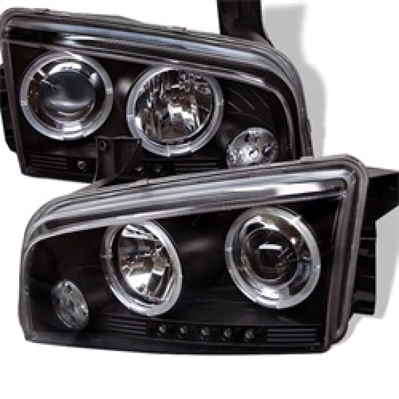Spyder Auto 5009739 LED Halo Projector Headlights - Black/Clear - High Performance Lighting for Night Driving & Off-Road Vehicles