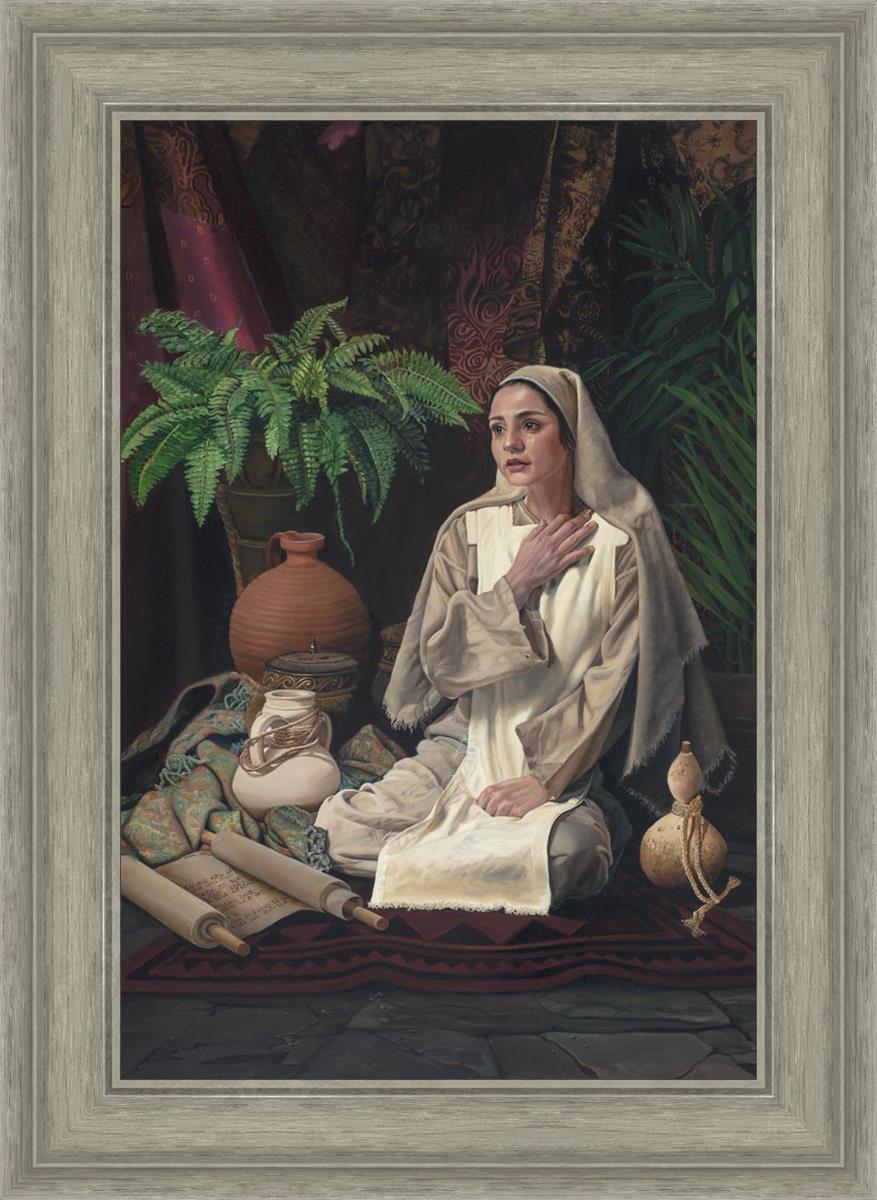 Behold Thy Handmaiden - Elegant Christian Home Decor for Prayer & Meditation | Perfect for Church Altars, Home Worship Spaces & Gift Giving