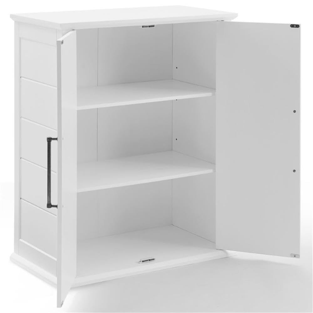 Pemberly Row Farmhouse White Wood Stackable Storage Pantry Organizer - Perfect for Kitchen, Pantry & Bathroom Organization