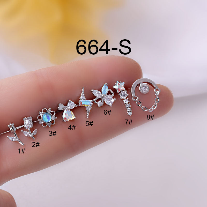 20G Galaxy Star Helix Piercing Stud - Surgical Steel Cartilage Earring for Women & Men | Perfect for Helix, Tragus, or Conch Piercings | Hypoallergenic & Comfortable for Daily Wear