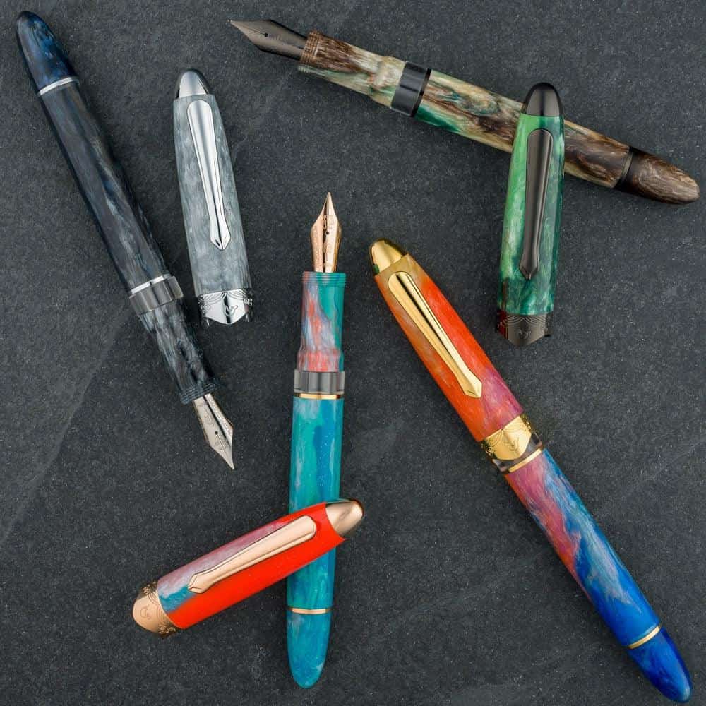Nahvalur (Narwhal) Horizon Dusk Fountain Pen - Premium Writing Instrument for Calligraphy, Journaling & Office Use