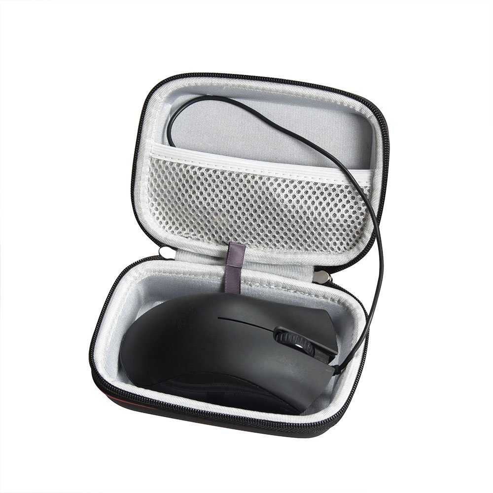 Hermitshell Protective Travel Case for Logitech G502 Proteus Core & Razer DeathAdder Gaming Mouse - Durable Storage Pouch for Esports Tournaments, LAN Parties & Office Commute (Fits Model 910-004074)