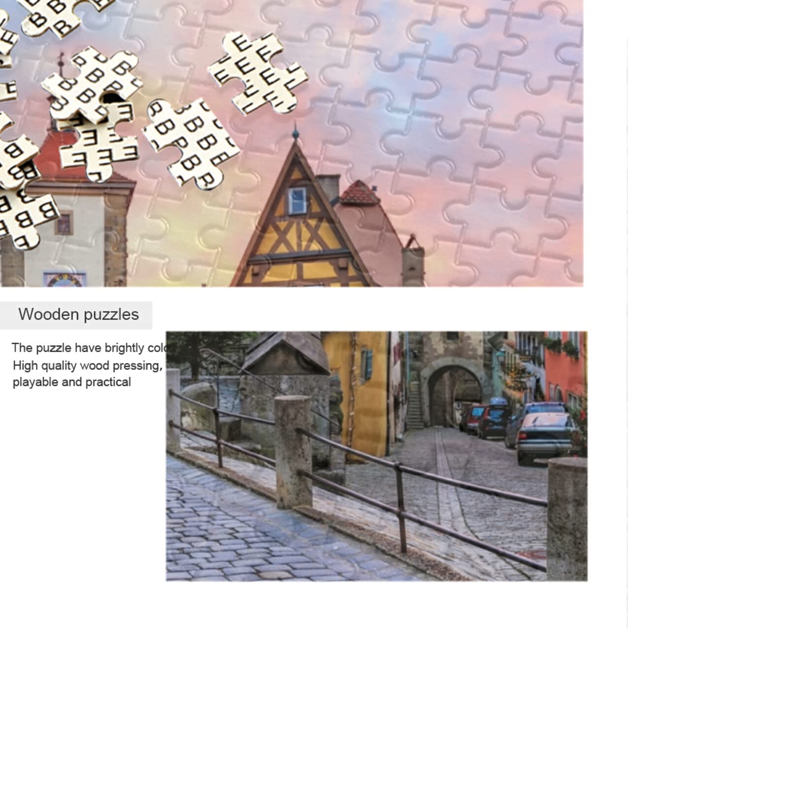 500 Piece Rothenburg Germany Jigsaw Puzzle for Adults – Challenging Scenic Puzzle for Relaxation & Stress Relief – Perfect for Family Game Night & Home Decor