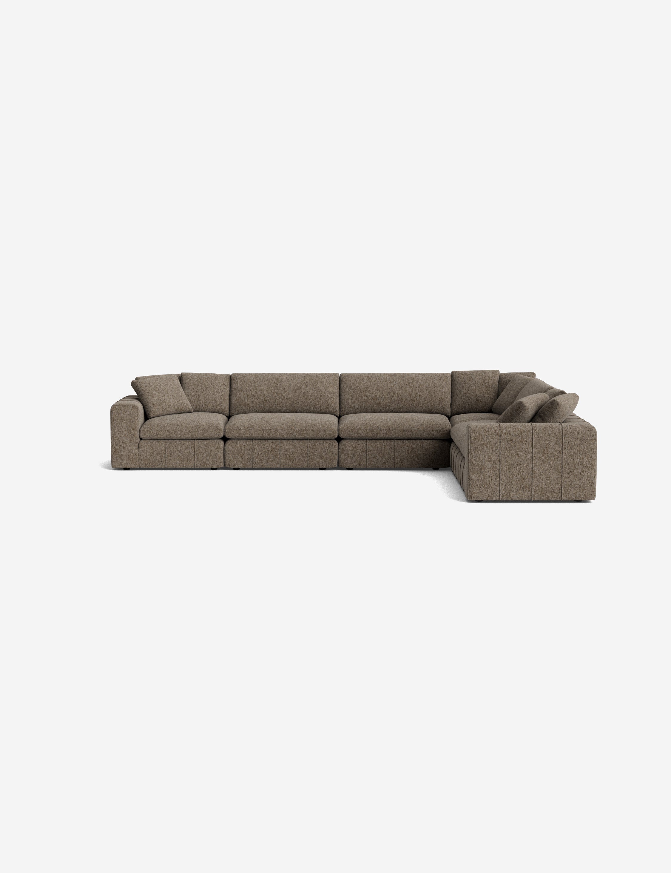 Capella Modular Corner Sectional Sofa - Modern L-Shaped Couch with Reversible Chaise, Soft Fabric Upholstery for Living Room, Family Room & Home Theater Comfort