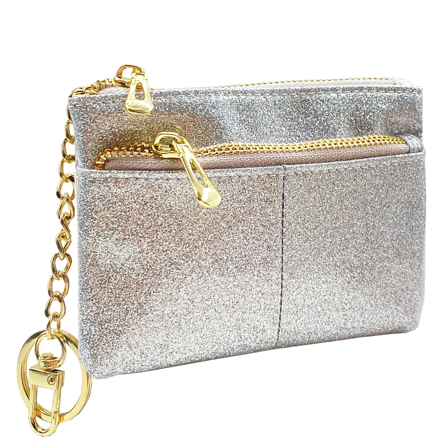 Beurlike Women's RFID Blocking Leather Coin Purse - Small Slim Wallet with Keychain for Cards, Cash & Change | Perfect for Travel, Shopping & Everyday Use