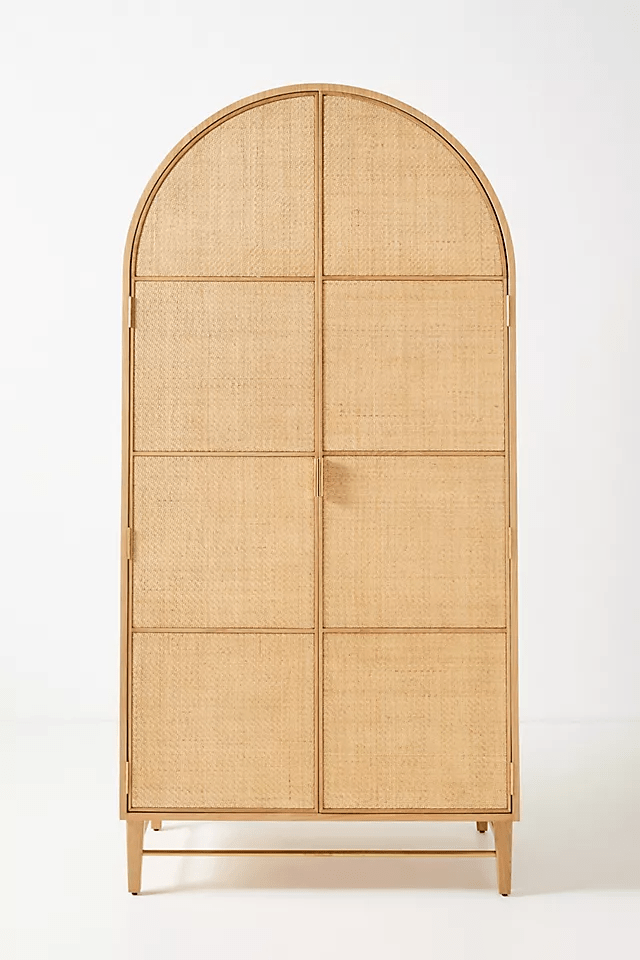 Handmade Wallace Cane Armoire - Elegant Wooden Walking Stick Holder for Home Decor & Storage | Perfect for Entryway, Hallway, or Bedroom Organization