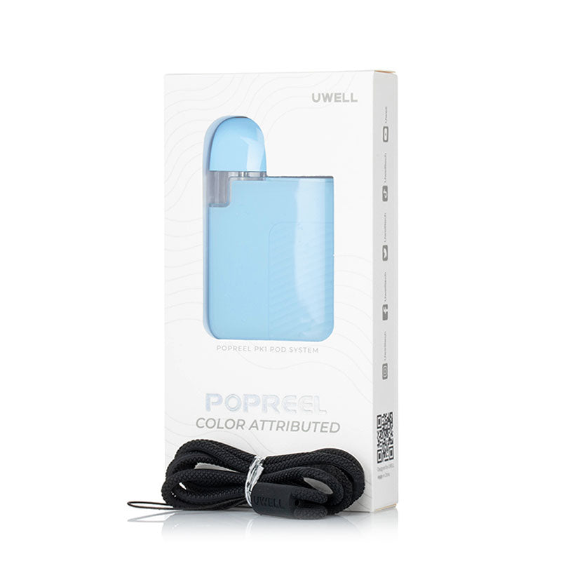 Uwell Popreel PK1 Pod Kit - Refillable Vape Pod System with 1000mAh Battery & Adjustable Airflow for Smooth Vaping | Perfect for Travel & On-the-Go Use