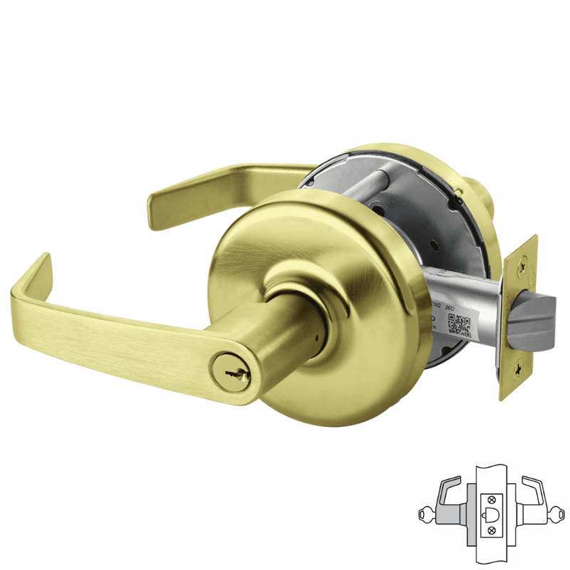 Corbin Russwin CLX3372 NZD Cylindrical Lock with Public Restroom Function - Multiple Core Options for Commercial Doors & High-Traffic Areas