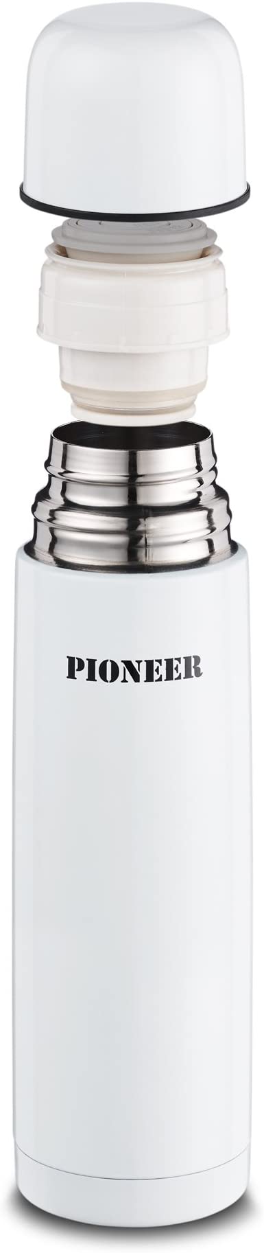 Premium Pioneer Stainless Steel Vacuum Insulated Water Bottle 500ml - Keeps Drinks Hot/Cold for 24 Hours - Perfect for Hiking, Gym & Office Use