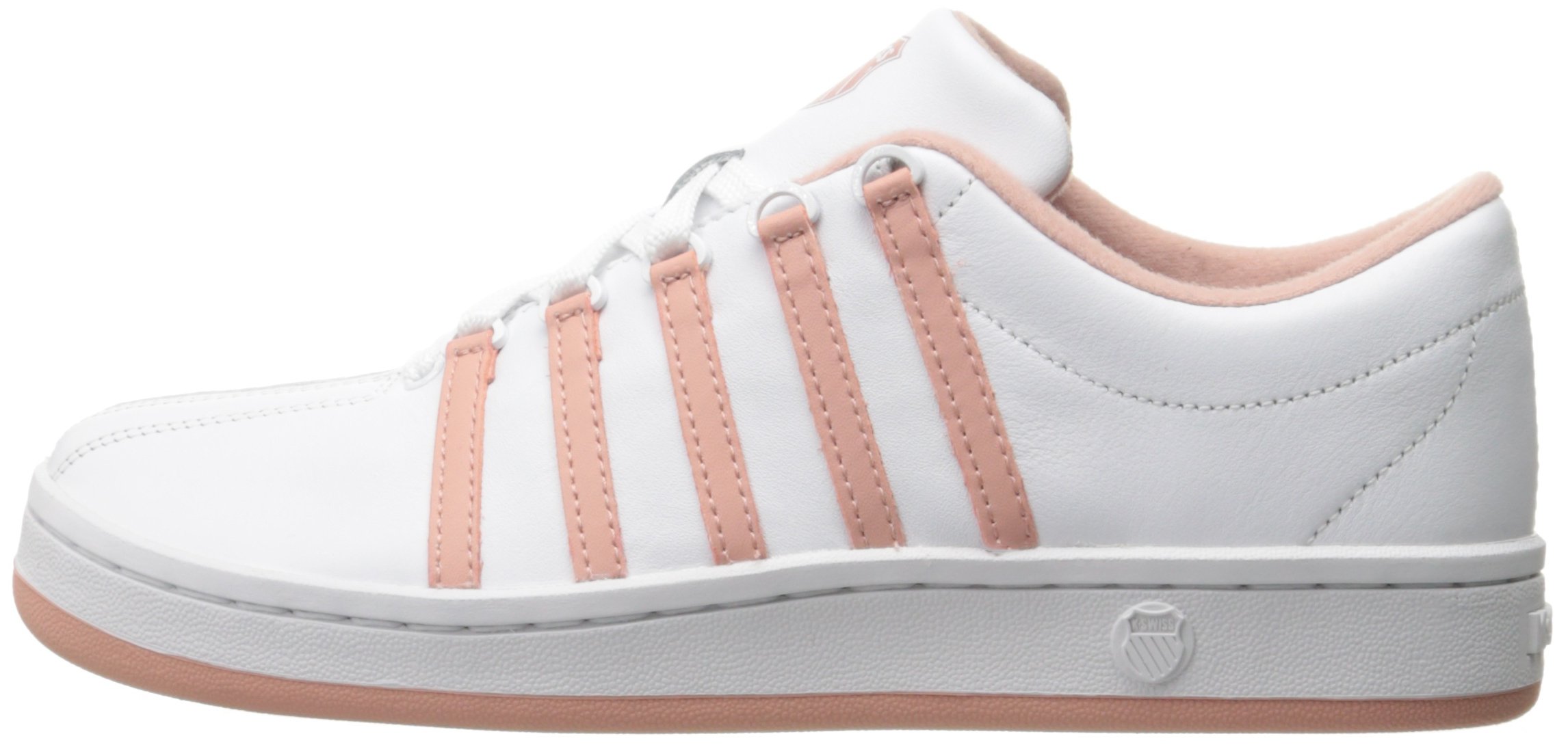K-Swiss Women's Classic '88 White Leather Fashion Sneakers - Retro Tennis Shoes for Women - Perfect for Casual Wear, Gym & Street Style