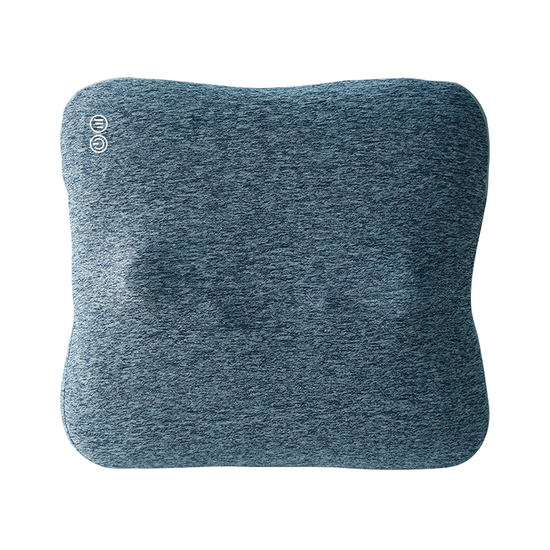 Bravo Shiatsu 4D Kneading Deep Tissue Massage Pillow - Blue | Portable Neck & Back Pain Relief for Home, Office & Car Use