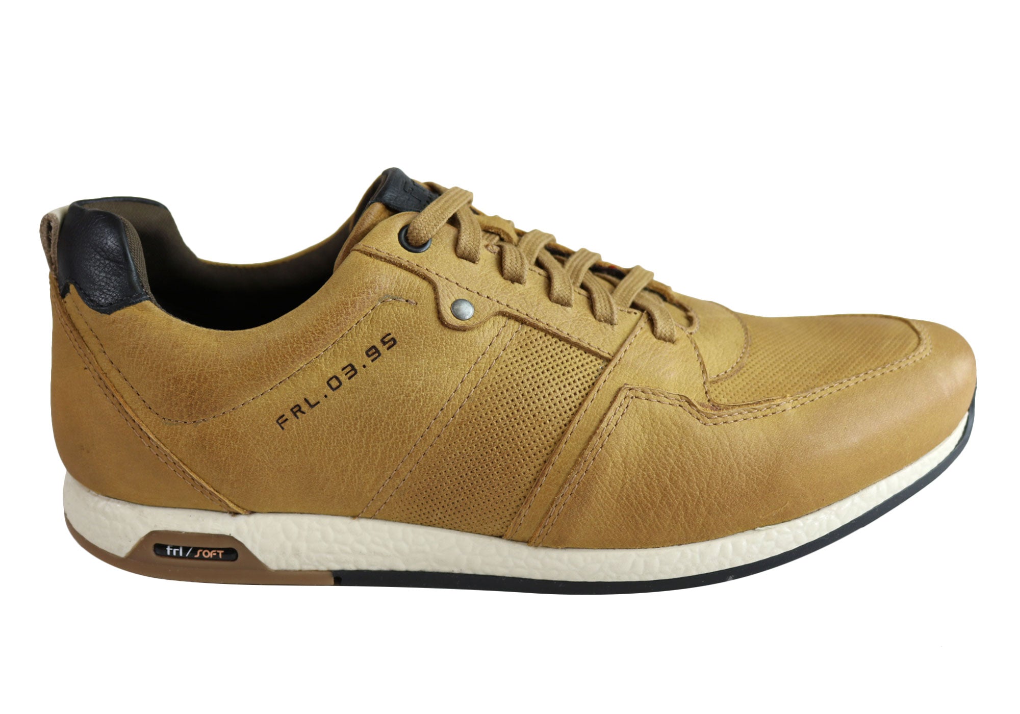 Ferricelli Oscar Men's Genuine Leather Lace-Up Casual Shoes - Handcrafted in Brazil - Perfect for Office, Dating & Everyday Wear
