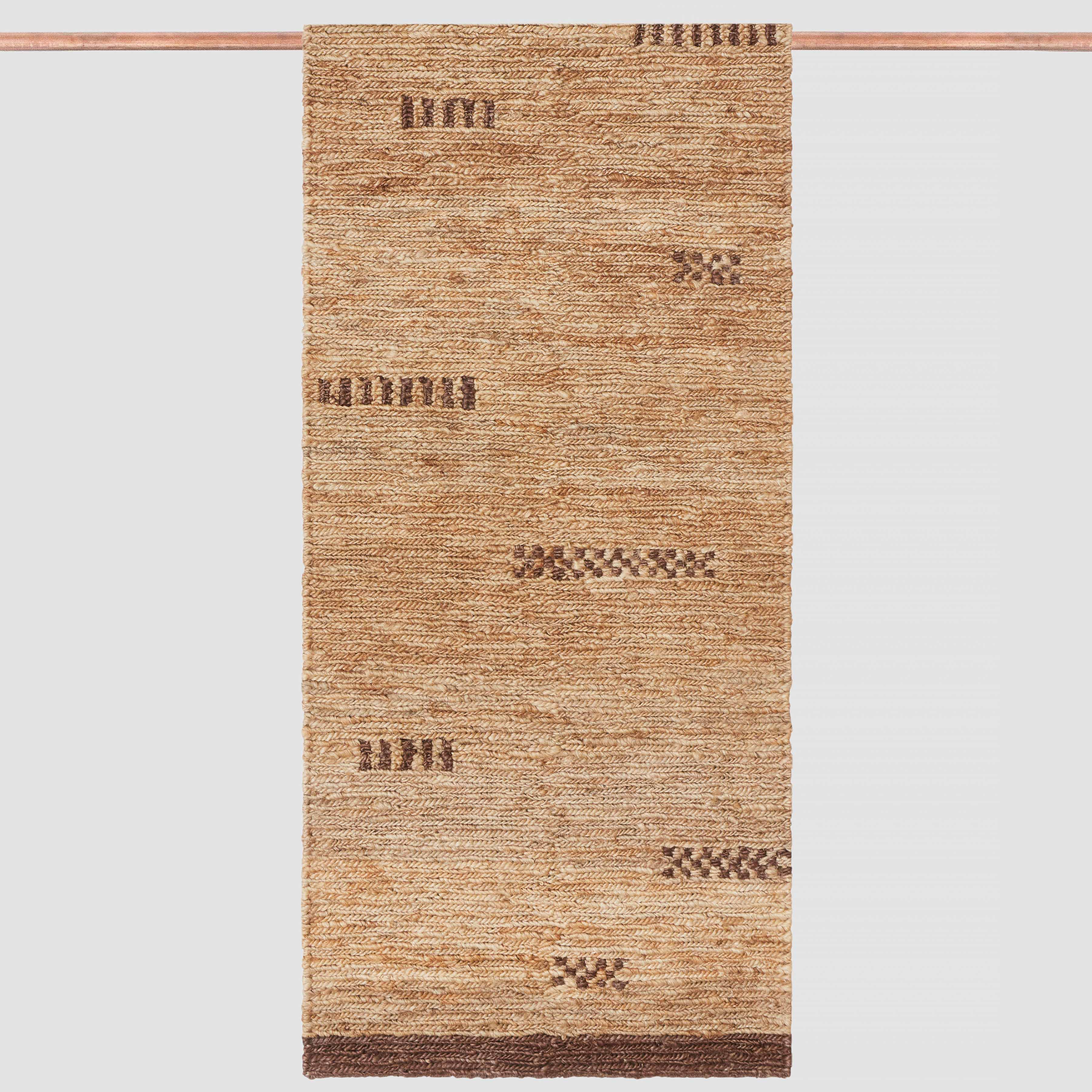 Eco-Friendly Jute Runner Rug - Natural Handwoven Home Decor for Living Room, Bedroom, and Hallway - Perfect for Boho, Farmhouse, and Coastal Style Decorations