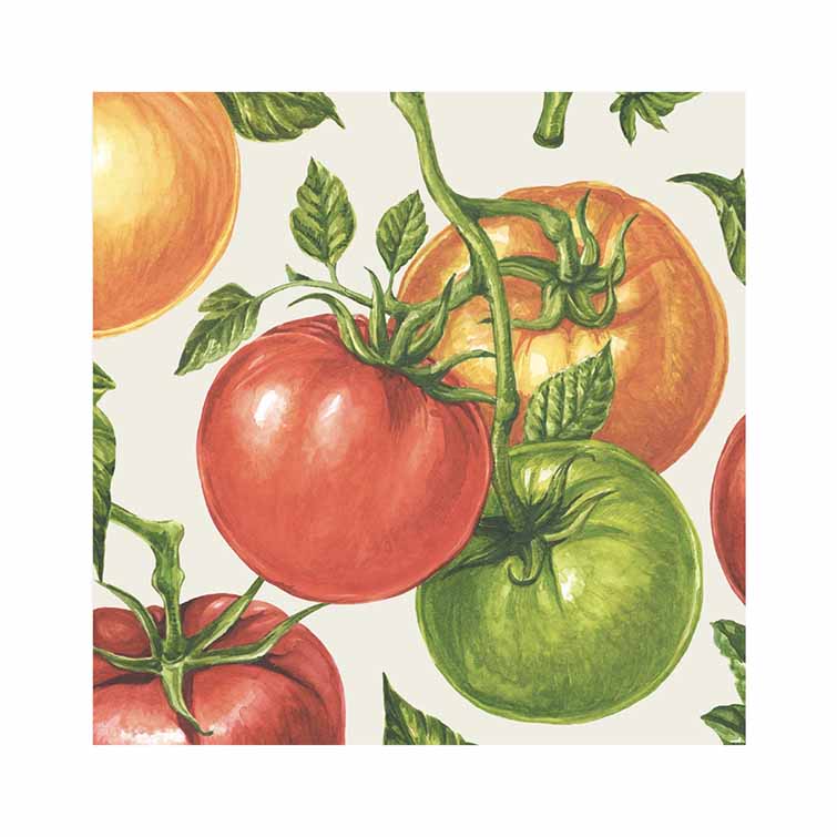 20-Pack Tomato Cocktail Napkins - Premium Quality, Absorbent & Decorative for Parties, Weddings & Home Entertaining