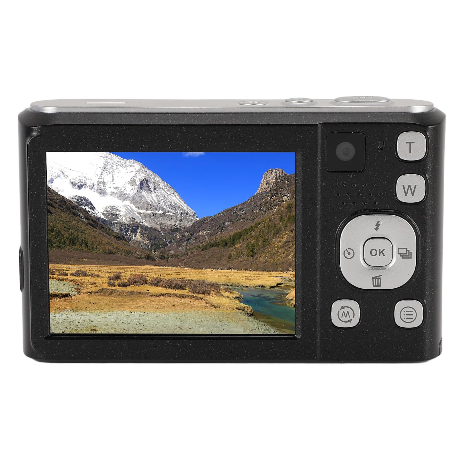 Best Digital Camera for Travel - Compact & Portable Dual Camera for Camping, Hiking & Outdoor Adventures (Black) - Perfect for Vlogging & Photography