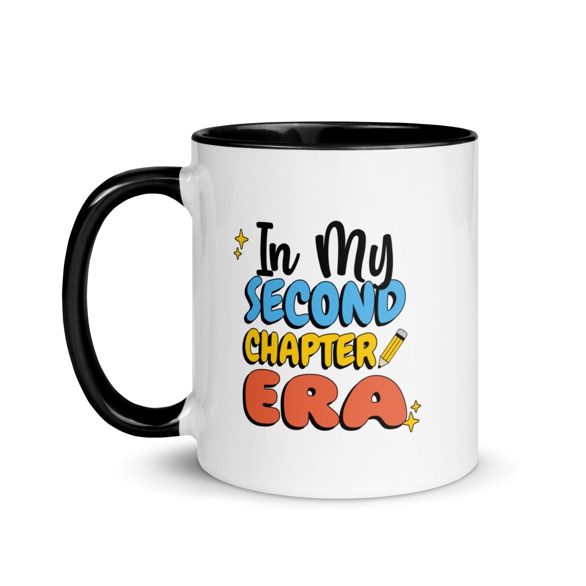 Second Chapter Era Colorful Coffee Mug - 16oz Ceramic Tea Cup with Handle, Perfect for Home, Office & Gifts | Dishwasher & Microwave Safe