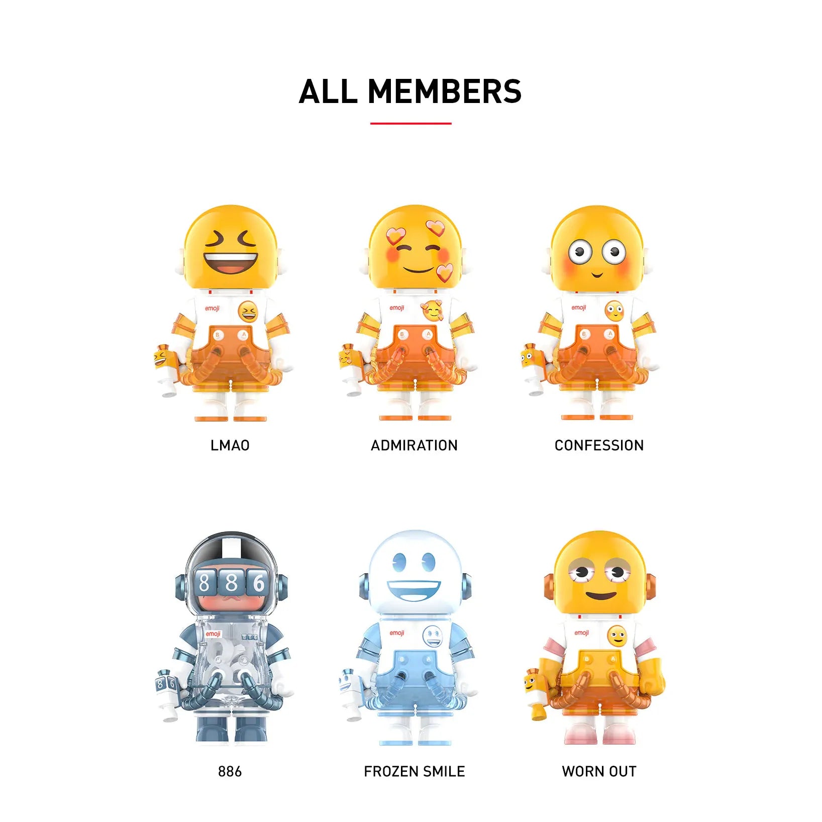 POP MART MEGA Space Molly 100% x Emoji Series Collectible Blind Box Toy - Perfect for Display, Gifts & Surprise Unboxing Fun