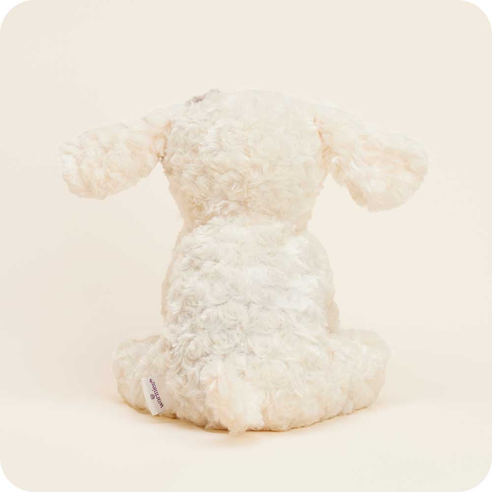 Patch Curly Dog Warmies - Cozy & Adorable Plush Heating Pad for Pets - Perfect for Cold Weather & Anxiety Relief